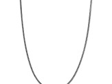 Rhodium Over 14k White Gold 2.3mm Solid Franco Chain