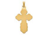 14K Yellow Gold Eastern Orthodox Cross Pendant