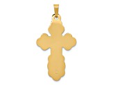 14K Yellow Gold Eastern Orthodox Cross Pendant