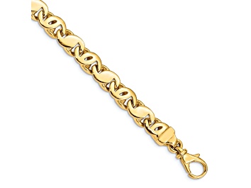 Picture of 14k Yellow Gold 7.3mm Hand-polished Fancy S-Link Bracelet
