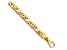14k Yellow Gold 7.3mm Hand-polished Fancy S-Link Bracelet