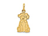 14K Yellow Gold Puppy Charm