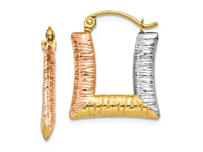 Arracadas De Oro 14KT / 14KT Gold Hoop Earrings 25MM – JDG Jewelers
