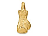 14k Yellow Gold 3D Polished Boxing Glove Pendant