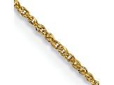 14k Yellow Gold 0.7mm Solid Rope 22 Inch Chain