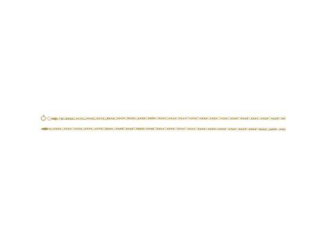 14K Yellow Gold Diamond-Cut Figaro Chain Necklace, 18 Inches.