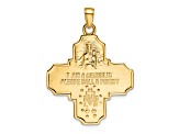 14K Yellow Gold Four-Way Medal Pendant