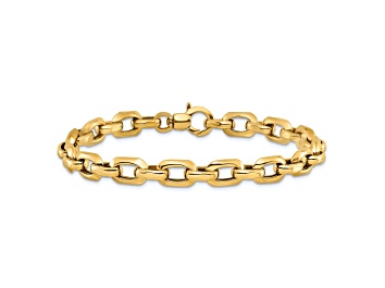 Picture of 14k Yellow Gold 6.75mm Polished Fancy Link Bracelet