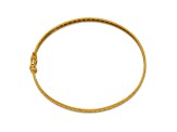 14K Yellow Gold Polished Safety Clasp 4.75mm Bangle