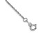 Rhodium Over 14k White Gold 1mm Children's Singapore Link Bracelet