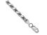 Rhodium Over 10k White Gold 4.5mm Diamond-Cut Rope Link Bracelet