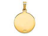 14K Yellow Gold Saint Anthony Medal Charm