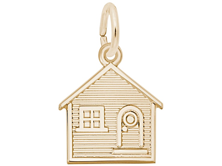 14K Yellow Gold House Charm
