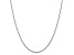 14K White Gold 1.1mm Round Snake Chain Necklace