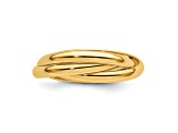 14K Yellow Gold Polished Rolling Ring