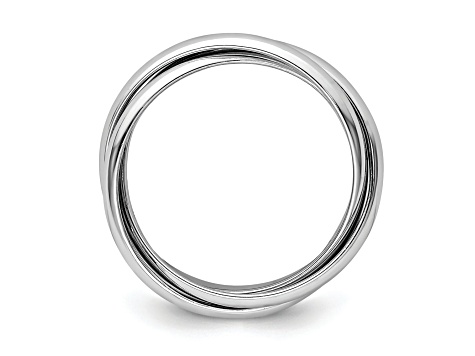 14K White Gold Polished Rolling Ring