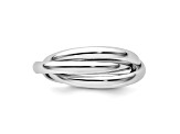 14K White Gold Polished Rolling Ring