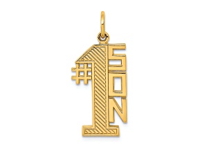 14K Yellow Gold Number 1 SON Charm