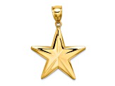 14k Yellow Gold 3D Nautical Star Charm