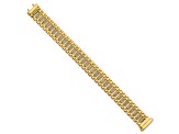 14K Yellow Gold Polished and Diamond-cut Fancy Link Bracelet