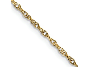14k Yellow Gold 1.15mm Solid Cable 16 Inch Chain