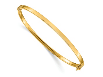 Picture of 14K Yellow Gold Polished Hinged Bangle Bracelet