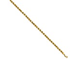 14k Yellow Gold 4.9mm Diamond-Cut Rope Link Bracelet