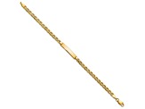 14k Yellow Gold Semi-Solid Mariner Link ID Bracelet