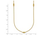 14K Yellow Gold Polished Diamond-cut 22-inch Necklace