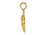 14k Yellow Gold 3D Textured Court House WILLIAMSBURG, VA Charm