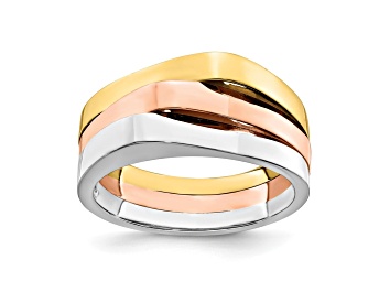 Picture of 14K Triple Peaked Top Band