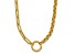 14K Yellow Gold Rolo and Paperclip Link 18-inch Lariat Necklace