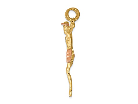 14K Yellow and Rose Gold Corpus Pendant