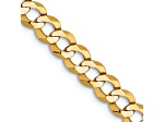 14k Yellow Gold 4.7mm Flat Cuban 22 Inch Chain