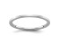 Rhodium Over 10K White Gold 1.2mm Flat Stackable Expressions Band