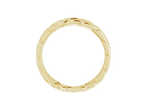 14K Yellow Gold Chain Link Ring