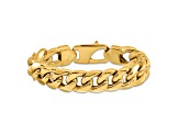 14k Yellow Gold 15mm Miami Cuban Link Bracelet, 8 Inches