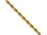 14k Yellow Gold 2.5mm Rope Link 16 Inch Chain