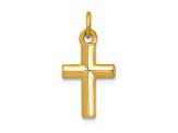 14k Yellow Gold Polished Cross Pendant