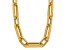 14K Yellow Gold Oval Link Y-drop 18-inch Adjustable Necklace