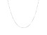 10K White Gold Fine Box 18 Inch Chain Necklace