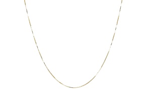 10K Yellow Gold Fine Box 18 Inch Chain Necklace