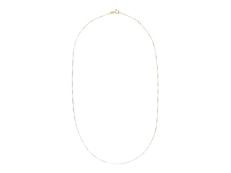 10K Yellow Gold Fine Box 18 Inch Chain Necklace