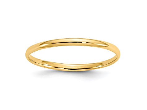 14K Yellow Gold Polished Baby Ring