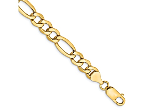 k*u様 10K Figaro Bracelet 19cm 2mm 10K Solid Yellow Gold Figaro Link Chain Bracelet, Real Gold