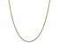 14K Yellow Gold 1.8mm Forzantine Cable Chain Necklace