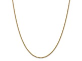 14K Yellow Gold 1.8mm Forzantine Cable Chain Necklace