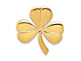 14k Yellow Gold Shamrock Chain Slide