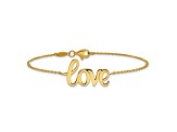 10k Yellow Gold Polished LOVE Bracelet