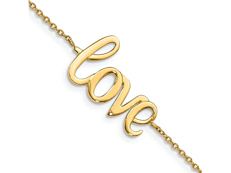 10k Yellow Gold Polished LOVE Bracelet